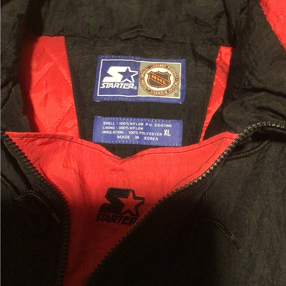 Vintage 1990's Starter Jersey Devil Pullover Jack… - image 5